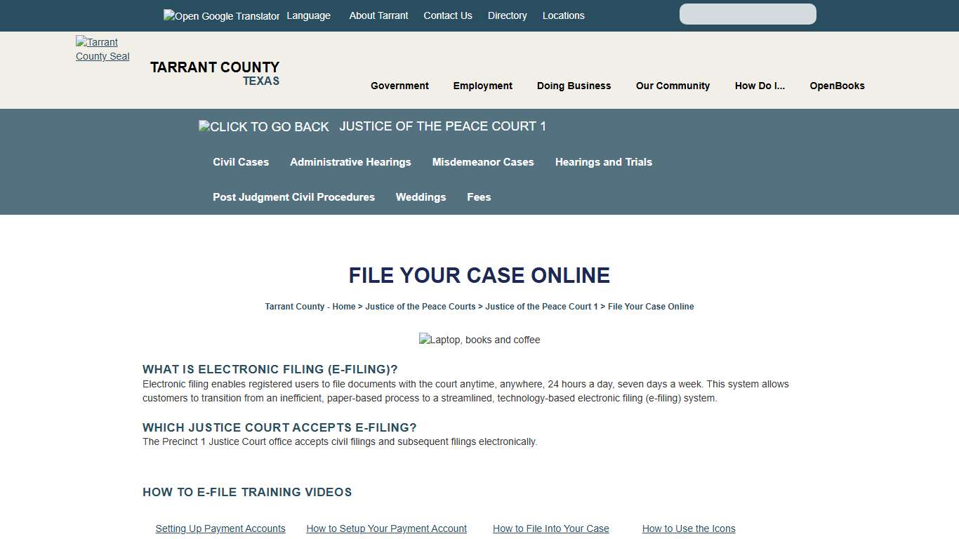 File Your Case Online
